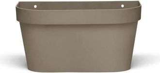 OEM Maceta Mural - Garden Id Star - Taupe 36 X 16 Cm - Reserva De Agua Con Sistema De Desbordamiento - Reciclado Y 100% Reciclable