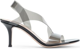 Gianvito Rossi Zwarte Sandalen met 7cm Hakken - Dames - Sandalen met hakken - Zwart - 36 EU - Schoenen