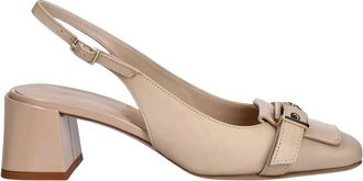 Baldinini Blokhak Pumps - Dames - Pumps - Bruin - 36 EU - Leer - Schoenen