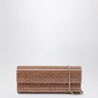 Jimmy Choo London Sweetie Clutch In Pink Glitter Acrylic Fabric