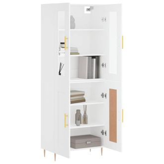 Berkfield Home Highboard White 69.5x34x180 cm Engineered Wood