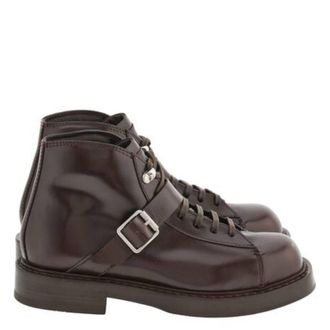 Ferragamo Gancini Ornament Ankle Boots, Size 10 E