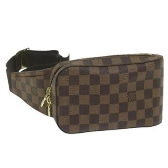 Louis Vuitton Pre-owned Belt Bags, female, Brown, Size: ONE SIZE Pre-owned Vintage Damier Ebene Shoulder Bag