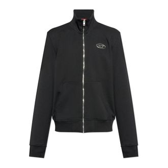 Diesel Sweatshirt met rits - Heren - Vesten met rits - Zwart - 2XL - Katoen - Hoodies & sweatvesten