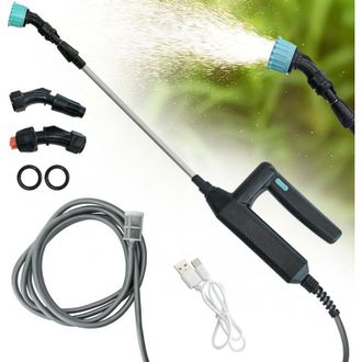 OEM Pulverizador El&eacute;ctrico Para Plantas Con P&eacute;rtiga Telesc&oacute;pica De 60-110 Cm Y 3 Boquillas De Nebulizaci&oacute;n, Pulverizador A Bater&iacute;a - Manguera De 5 M -crez