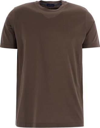 Paul & Shark Brown Crew Neck T-Shirt