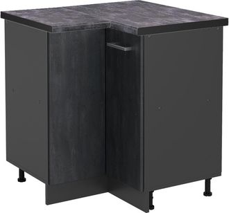 Vicco Armario De Esquina R-line, Hormig&oacute;n Negro, 75.6 Cm Et Antracita