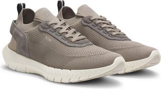 BOSS MOTION sneakers with knitted uppers and leather trims