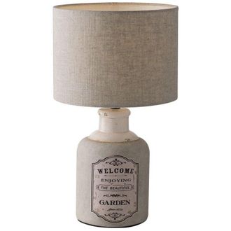 Fan Europe Fan Europe - Lampada da tavolo factory in ceramica con paralume in tessuto beige 54 cm