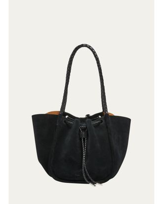 Proenza Schouler Large Ruched Suede Tote Bag