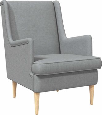 vidaXL Sill&oacute;n Gris Claro Tela Vidaxl