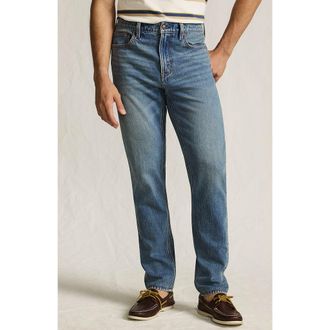 Lands End Slim Fit Stretch Jeans Washed Black in Medium Tahoe Wash at Nordstrom, Size 36 X 32