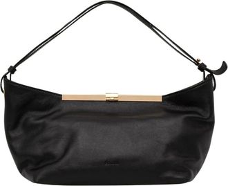 Pollini Shopper Tote - Dames - Tassen - Zwart - Maat: ONE Size Leer