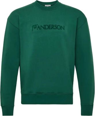 J.W.Anderson Logo-Embroidered Sweatshirt - Mens - Cotton