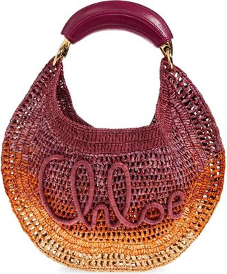 Chlo&eacute; Summer Banana Hobo Tas - Dames - Handtassen - Veelkleurig - ONE Size - Leer - Tassen