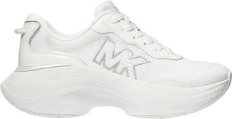 Michael Kors Athena Stretch Knit Trainer - Dames - Sneakers - Wit - 37 EU - Polyester - Schoenen