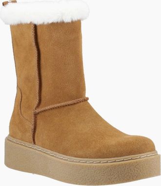 Hush Puppies Womens Becca Womens Calf Boots - Brown - Size: 7