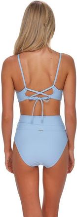 Sunsets Hannah High Waist Bikini Swim Bottoms in Blue Whisper at Nordstrom, Size X-Large