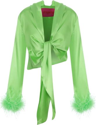 Verguenza Blusa con decorazione - Verde