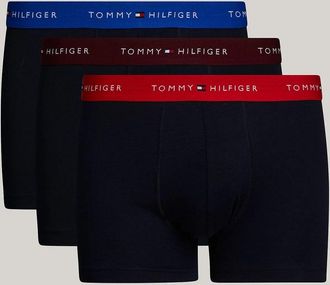 Tommy Hilfiger 3-Pak Heren Kleur Tailleband Boxershorts