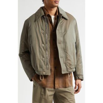 Our Legacy Cotton & Nylon Auto Jacket in Taupe Smoke Twinshade Twill at Nordstrom, Size 38 Us