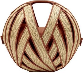 Perrin Paris Le Panier Raphia Handbag in Raphia | Caramel at Nordstrom