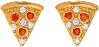Girls Crew Pepperoni Pizza Stud Earrings in Gold at Nordstrom