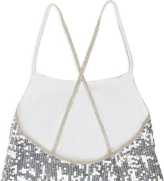 Batsheva SEQUIN SILVER DRESS