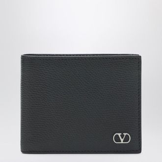 Valentino Black Vlogo Signature bi-fold wallet