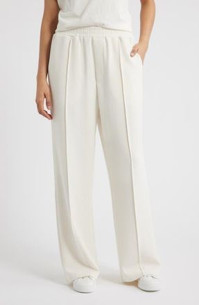 Bernardo Pintuck Wide Leg Pants in Gardenia at Nordstrom, Size X-Small