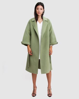 Belle & Bloom Stay Wild Oversized Wool Coat