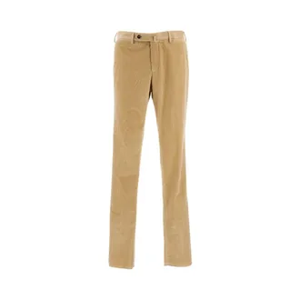 PT01 Straight Trousers, male, Beige, Size: 2XL Corduroy Straight Trousers