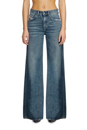 Diesel Flare Jeans - 1978 D-Akemi - Jeans - Woman - Blue