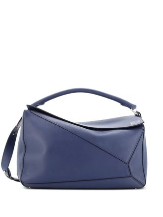 Loewe Puzzle Bag Leather Large satchel - Blue
