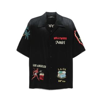 Amiri Embroidered-details Short-sleeve Shirt