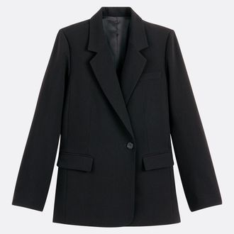 La Redoute Collections Lange oversized blazer, asymmetrische knopen