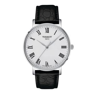 Tissot Everytime Mens Black Watch T1434101603300 Leather - One Size