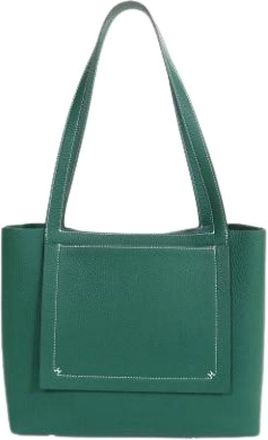Herm&egrave;s Pre-owned Cabasellier 31 - - Pre-owned - Donna - Verde - ONE SIZE