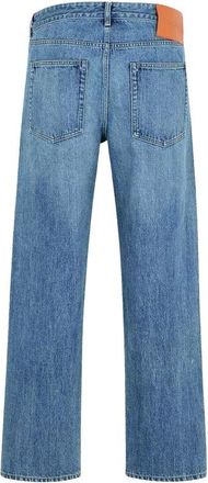 Jil Sander Mens Blue Cotton Straight-Leg Jeans Clothing