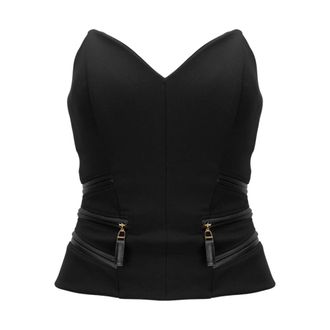 Elisabetta Franchi Top sin mangas - Tops - Mujer - Negro - S