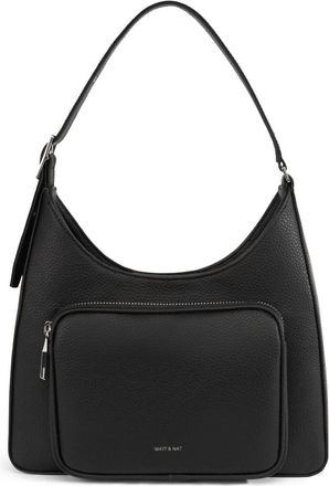 Matt & Nat Palm Lg Vegan Shoulder Bag In Black