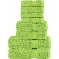 OEM Juego De Toallas Premium Solund, Verde Manzana, 8 Pies Cuadrados, 600 G/m&sup2; - Crezuo