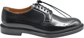 Doucal's Klassieke zwarte veterschoenen - Heren - Nette schoenen - Zwart - 40 EU - Leer - Schoenen