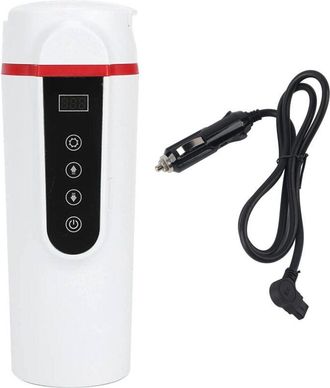 OEM Taza Calefactora Para Coche, Taza De Agua El&eacute;ctrica, Mini Hervidor El&eacute;ctrico De Viaje, Taza De Agua Para Cami&oacute;n Con Control De Temperatura Y Pantalla 
