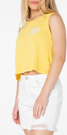 Roxy Made of Sunshine Graphic Muscle Tank in Mimosa Made Of Sunshine at Nordstrom, Size Xx-Large