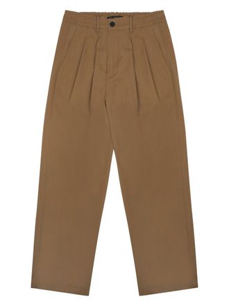 low brand Relaxed Fit Cropped Wool Blend Trousers