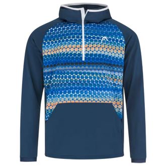 Head Heren-sweatshirt met geometrisch patroon en reguliere raglanmouwen (Blauw)