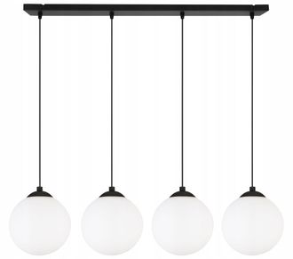 OEM L&aacute;mpara De Techo Colgante Tira Bola Led Negra 15cm
