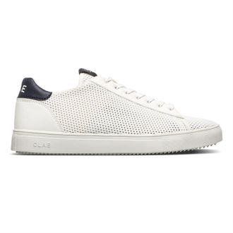 Clae Mens Adults Low Top Trainers in Wht/Navy/Cactus - White - Size UK 6