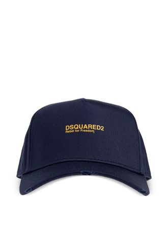 Dsquared2 logo-print baseball cap - Blue